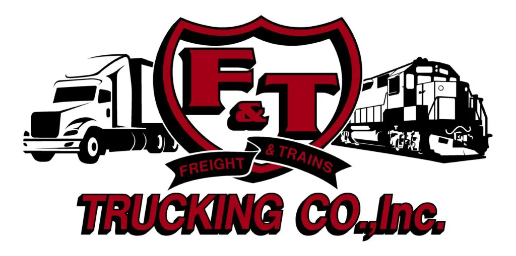 F&T Trucking Co. logo with train.